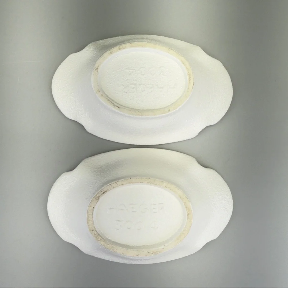 Haeger Textured  White Ceramic Candle Holders